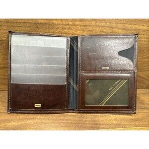 Vintage 1985 Broke-in Rolfs Brown Leather Cowhide Bifold Wallet USA